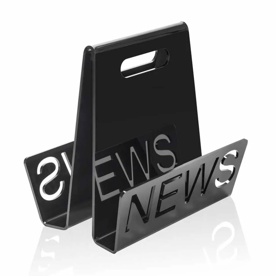 Raketë e zezë ose transparente e Design Plexiglass Made in Italy - Omar Viadurini