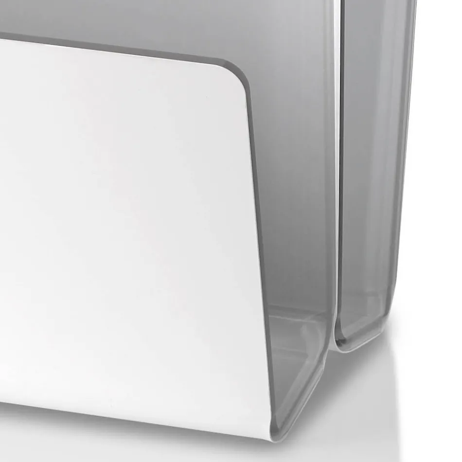 Raft i revistave të dhomës së ndenjes me kristal akrilik me ngjyrë Prodhuar në Itali - Osafo Viadurini