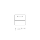 Raft i revistave të dhomës së ndenjes me kristal akrilik me ngjyrë Prodhuar në Itali - Osafo Viadurini