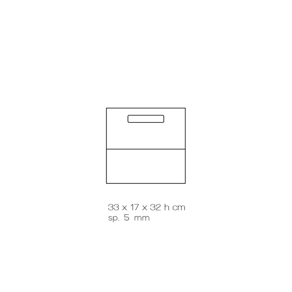 Raft i revistave të dhomës së ndenjes me kristal akrilik me ngjyrë Prodhuar në Itali - Osafo Viadurini