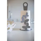 Mbajtës modern i rrotullave të kuzhinës në hekur të bardhë, ngjyrë bezhë ose fildishtë të bërë në Itali - Leiden Viadurini