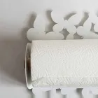 Mbajtësja e murit të rrumbullakët në hekur të bardhë ose beige të bërë në Itali - Leiden Viadurini