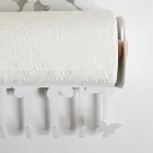 Mbajtësja e murit të rrumbullakët në hekur të bardhë ose beige të bërë në Itali - Leiden Viadurini