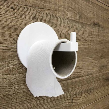 Mbajtëse rrotullimi tualeti në Korian të Bardhë ose me Futje të Zezë, Prodhuar në Itali - Elono Viadurini