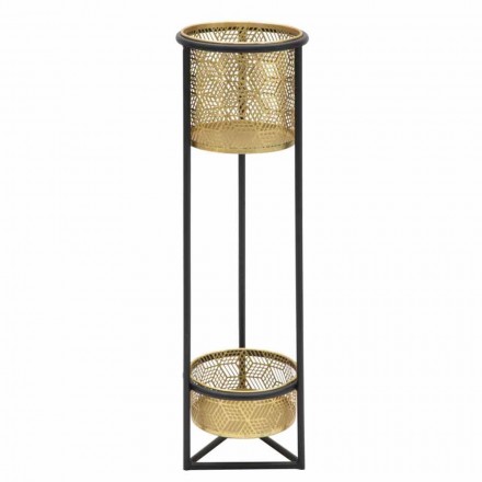 Dizajn Modern Rrethi Mbajtës i Dyfishtë I Hekurt i Dyfishtë - Addie Viadurini