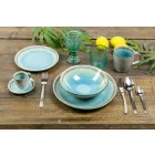 Dizenjoni takëm prej 24 copash të vendosura në çelik me efekt breshkash - Shkëmb Viadurini