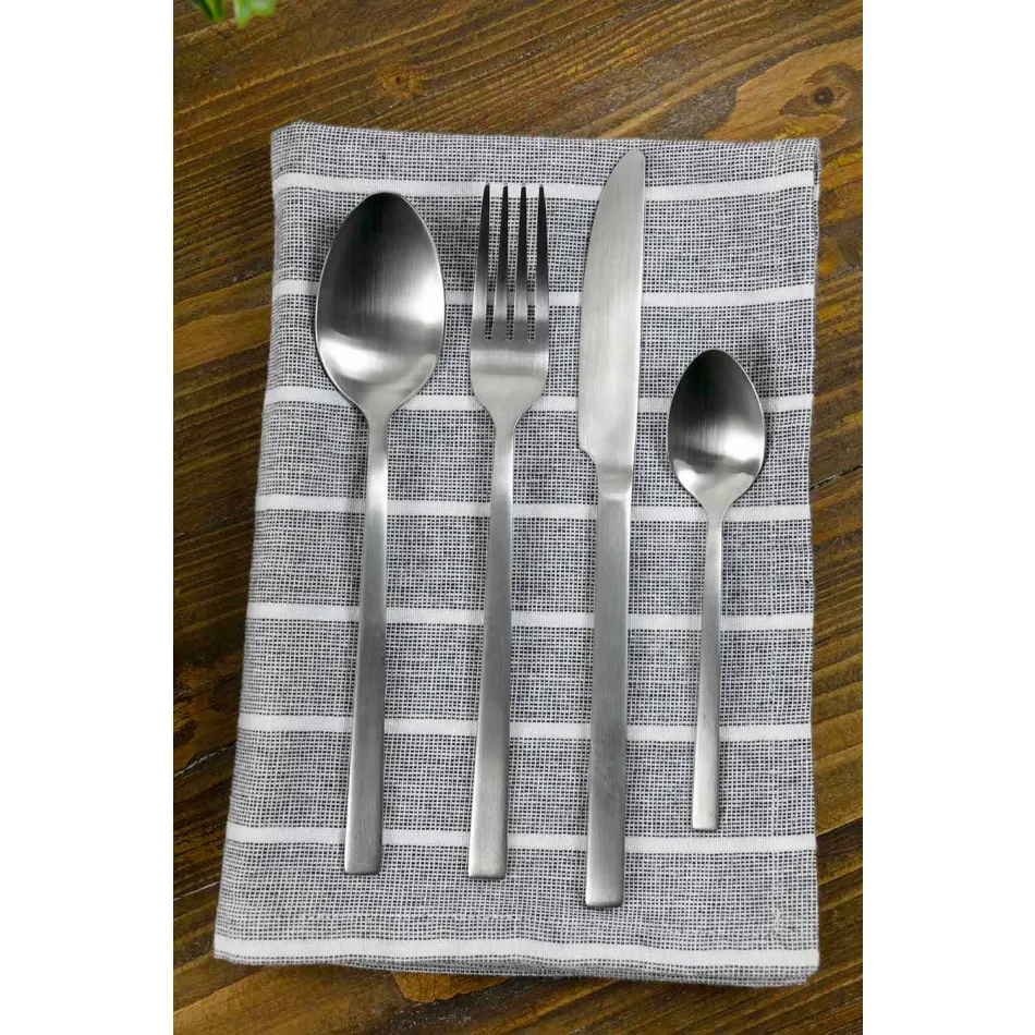 Dukuritë e Shërbimit të Dizajnit në Steelelik Saten 24 copë të Plota - Fayette Viadurini