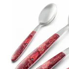 Takëme çeliku dhe plastike Dekor arabesk me ngjyrë 24 copë - Alessandra Viadurini