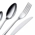 Takëm Takëm prej çeliku inox me lustër lustruar ose rërë-copë 24 copë - Lapis Viadurini