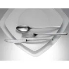 Takëm Takëm prej çeliku inox me lustër lustruar ose rërë-copë 24 copë - Lapis Viadurini