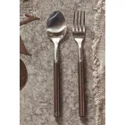 Takëm prej çeliku Saten 24 Copë Projektim Artizanal Italian - Damerino Viadurini