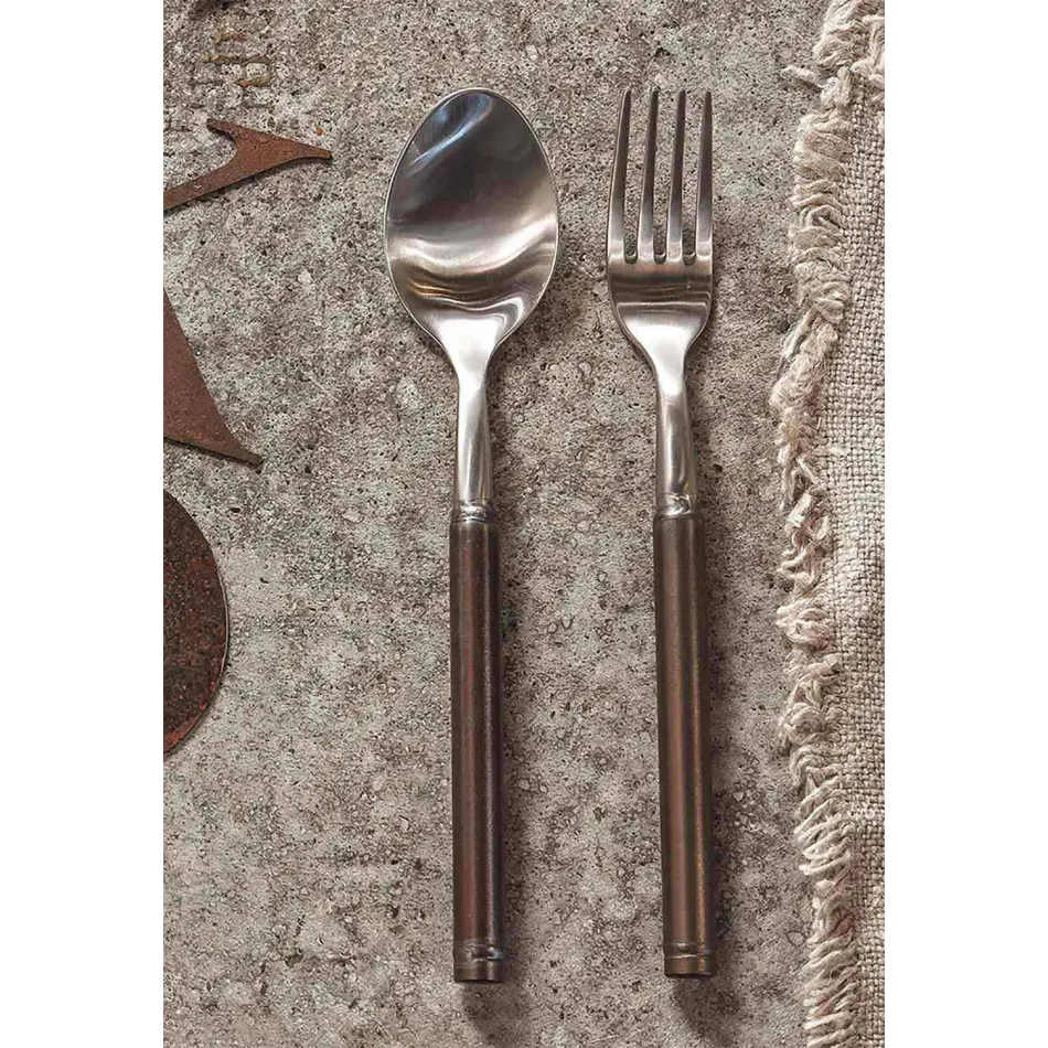 Takëm prej çeliku Saten 24 Copë Projektim Artizanal Italian - Damerino Viadurini