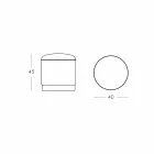 Pouf për ambiente të jashtme, në polietileni dhe pëlhurë ose lëkure - Mara Slide Viadurini