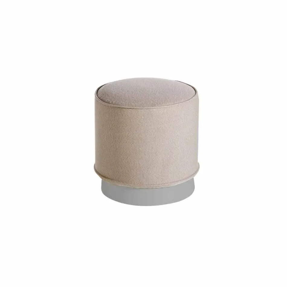 Pouf për ambiente të jashtme, në polietileni dhe pëlhurë ose lëkure - Mara Slide Viadurini