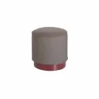 Pouf për ambiente të jashtme, në polietileni dhe pëlhurë ose lëkure - Mara Slide Viadurini