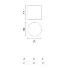 Pouf cilindrik të kopshtit në polietileni me ngjyrë Prodhuar në Itali - Viky Viadurini