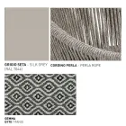 Garden Pouf me alumin dhe shportë thurje - Tibidabo nga Varaschin Viadurini