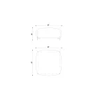 Garden Pouf i mbushur dhe i mbuluar me pëlhurë të prodhuar në Itali - Gjalpë Viadurini