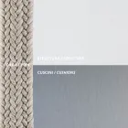 Garden Pouf në jastëk çeliku dhe litar i përfshirë Made in Italy - Bronn Viadurini