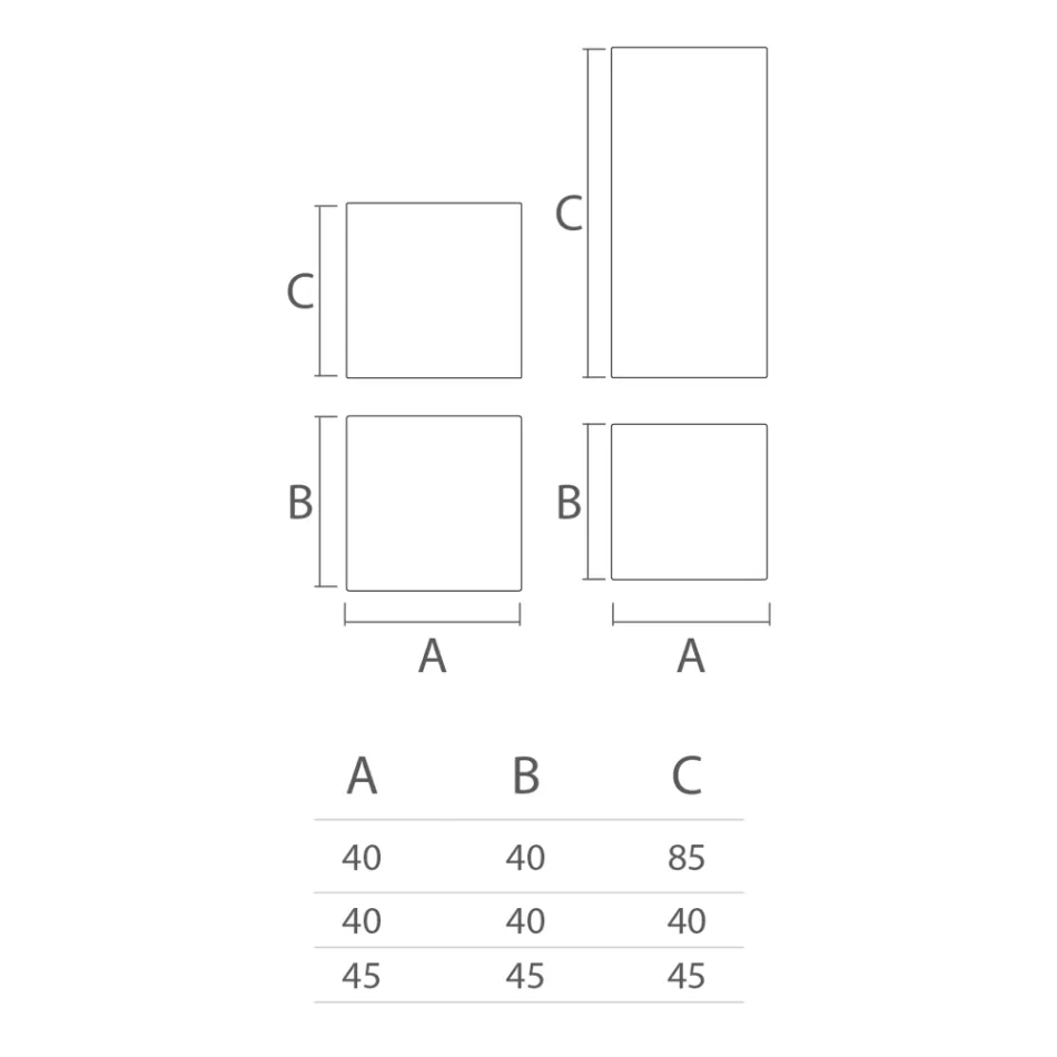 Garden Pouf në polietileni 8 Finish Made in Italy - Viky Viadurini