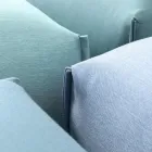 Puf prej pëlhure kopshti me këmbë metalike Prodhuar në Itali - Gjalpë Viadurini