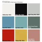 Puf prej pëlhure kopshti me këmbë metalike Prodhuar në Itali - Gjalpë Viadurini