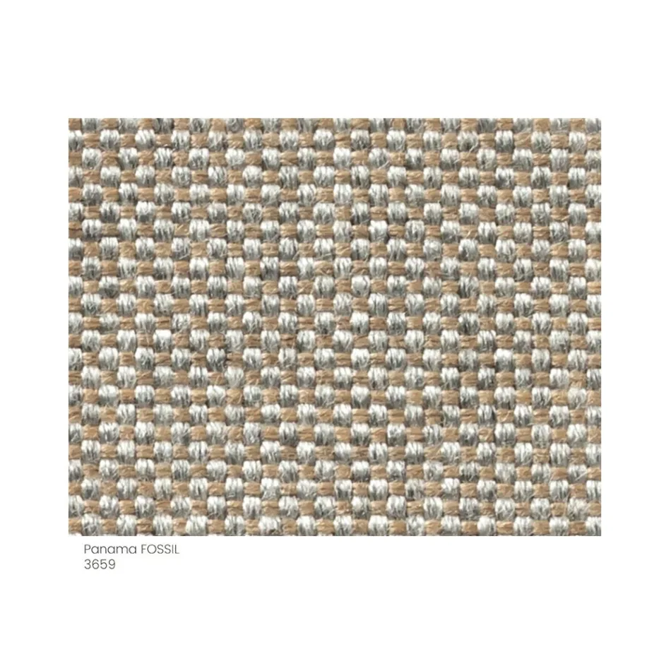 Puf prej pëlhure kopshti me këmbë metalike Prodhuar në Itali - Gjalpë Viadurini