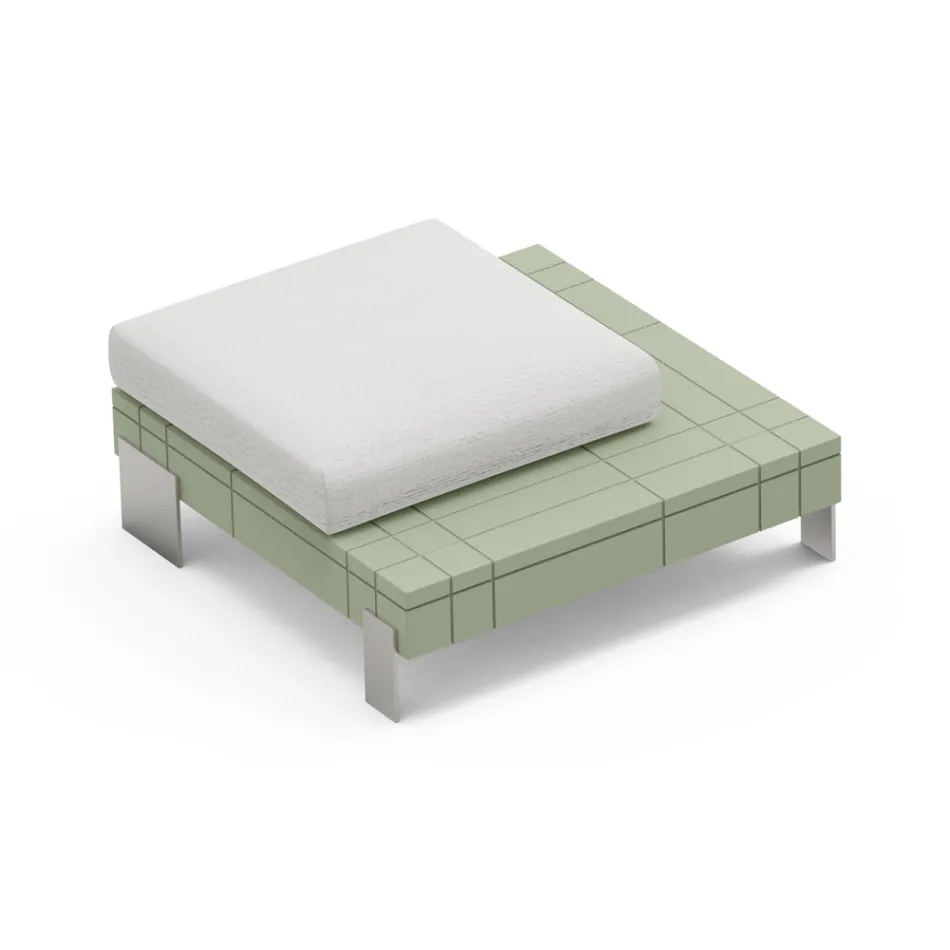 Puf i dhomës së ndenjes në polietileni me ngjyra të ndryshme - Orbis Viadurini