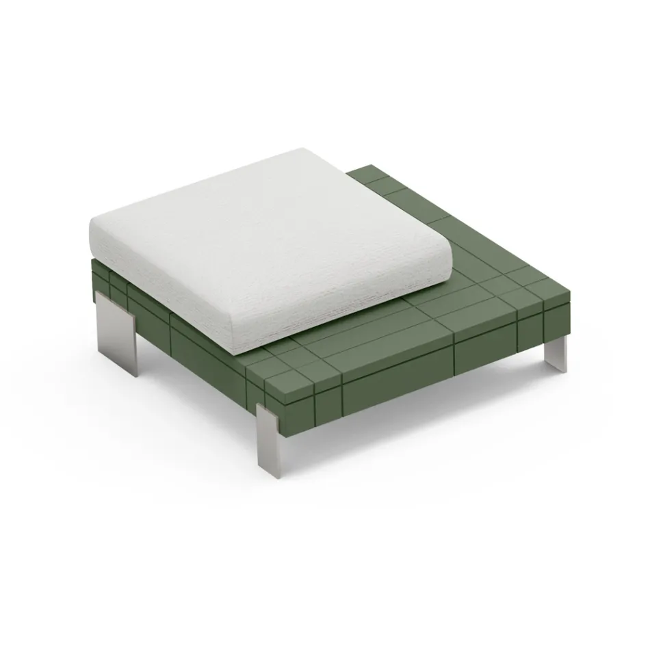 Puf i dhomës së ndenjes në polietileni me ngjyra të ndryshme - Orbis Viadurini