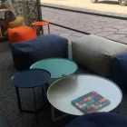 Puf i butë drejtkëndor osman për përdorim të brendshëm dhe të jashtëm në pëlhurë - Naemi Viadurini