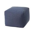 Puf i butë katror për përdorim të brendshëm dhe të jashtëm në pëlhurë me ngjyra të ndryshme - Naemi Viadurini