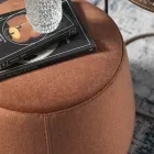 Puf i butë i rrumbullakët i dhomës së ndenjes në kadife me ngjyra 3 përmasa - Evelyne Viadurini