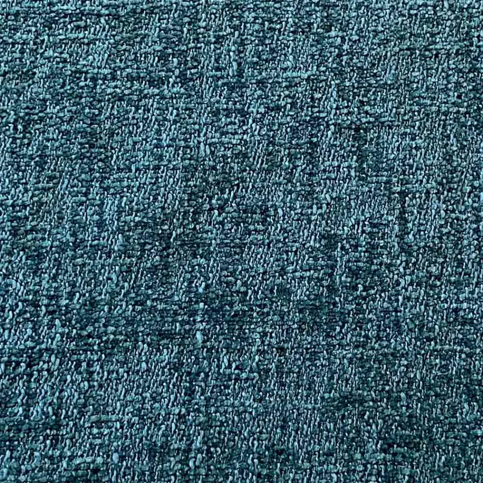 Puf osman i rrumbullakët për dhomën e ndenjes në chenille me ngjyra 3 përmasa - Evelyne Viadurini