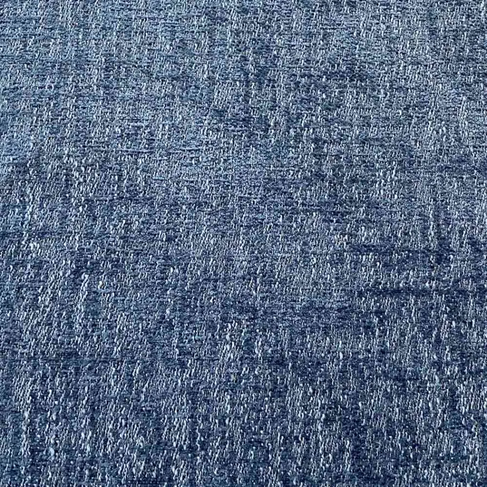 Puf osman i rrumbullakët për dhomën e ndenjes në chenille me ngjyra 3 përmasa - Evelyne Viadurini