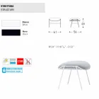 Varaschin Pupë / stivë këmbësh në natyrë në pëlhurë dhe çelik Viadurini