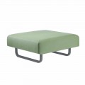 Pouf Design Outdoor Square në Metal dhe Pëlhura Made in Italy - Selia