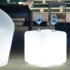 Tavolinë kafeje Pouf Garden me polietileni me ngjyra Prodhuar në Itali - Ngjyra Viadurini