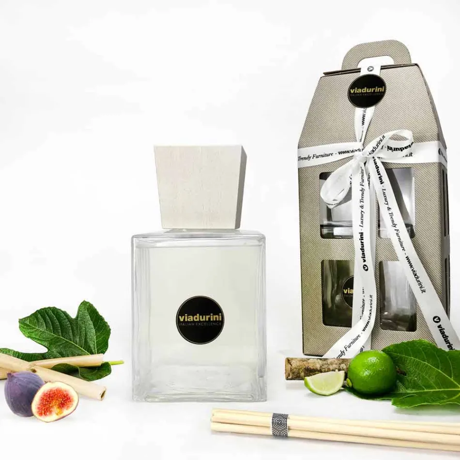 Aromë freskuese për ajrin në shtëpi Bamboo Lime 2,5 Lt me shkopinj - Ariadicapri Viadurini