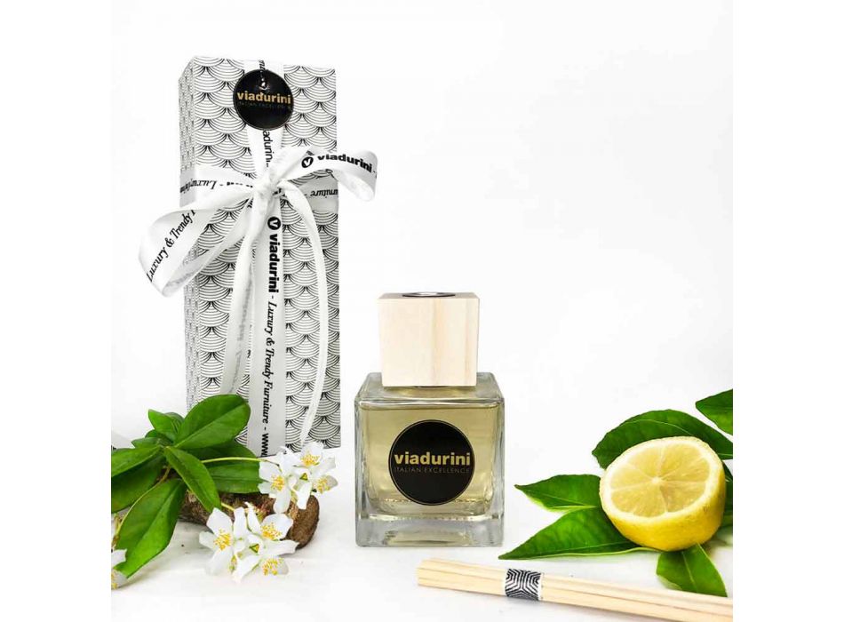 Parfumeri lëkure aromë dhome 200 ml me shkopinj - Lavecchiavenezia Viadurini
