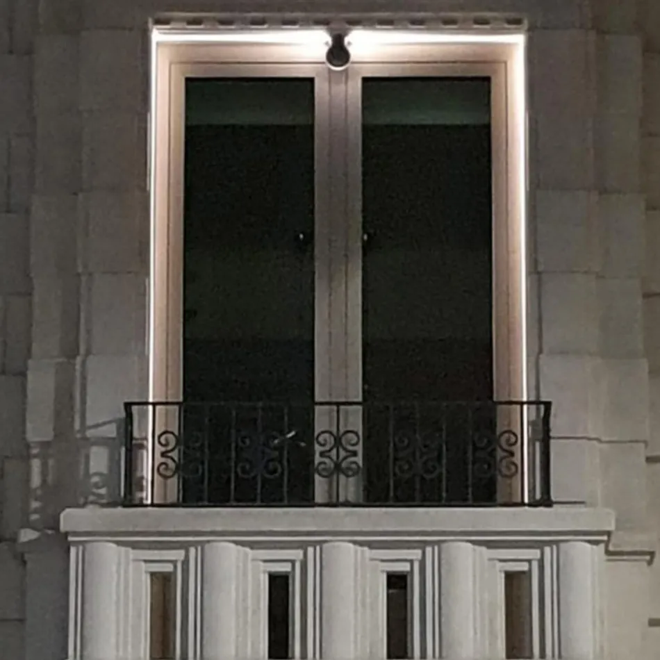 Dritë ndriçimi i jashtëm 5W me veshje gri alumini - Dayane Viadurini