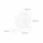 Dritë ndriçimi i jashtëm 5W me veshje gri alumini - Dayane Viadurini