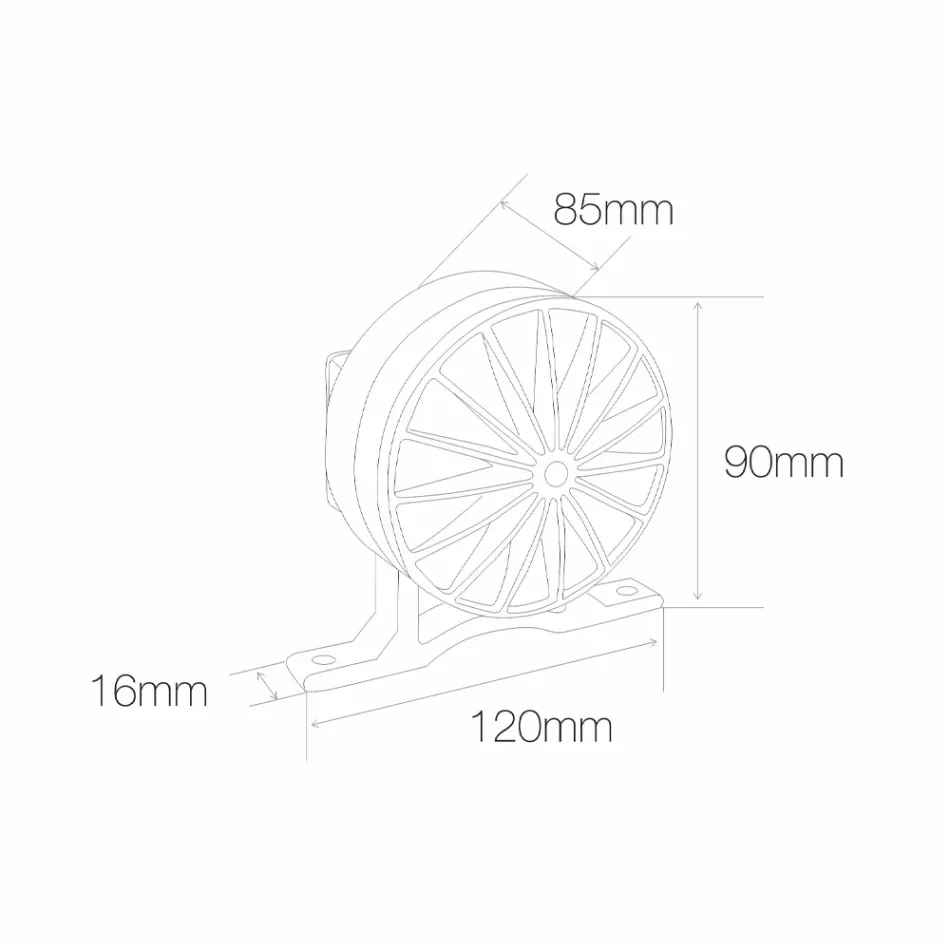 Dritë ndriçimi i jashtëm 5W me veshje gri alumini - Dayane Viadurini