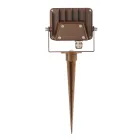 Projektor 4 Copë Corten Alumini Outdoor Led Spotlight - Blu e çelur Viadurini