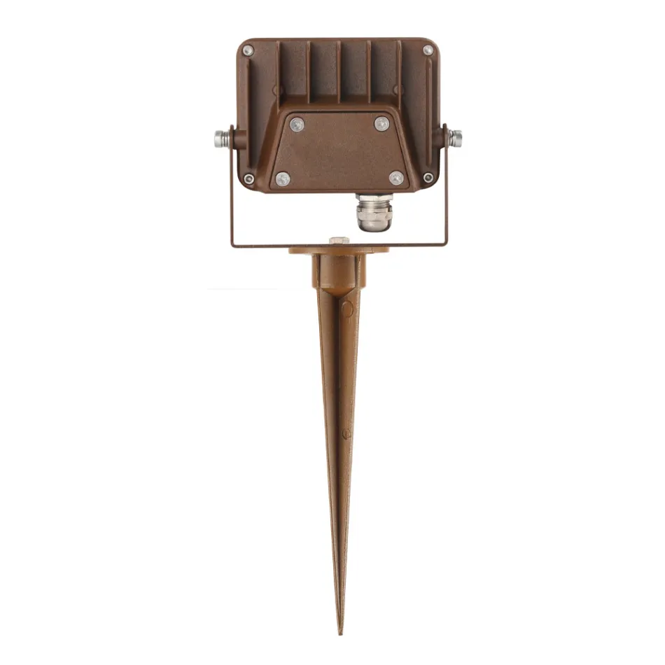 Projektor 4 Copë Corten Alumini Outdoor Led Spotlight - Blu e çelur Viadurini