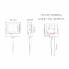 Projektor 4 Copë Corten Alumini Outdoor Led Spotlight - Blu e çelur Viadurini