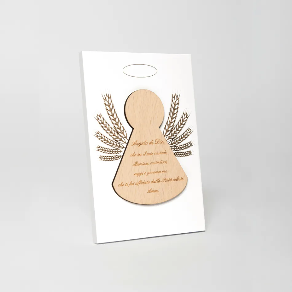 Foto e vogël që përshkruan një engjëll të vogël me kallinj të prodhuar në Itali - Greta Viadurini