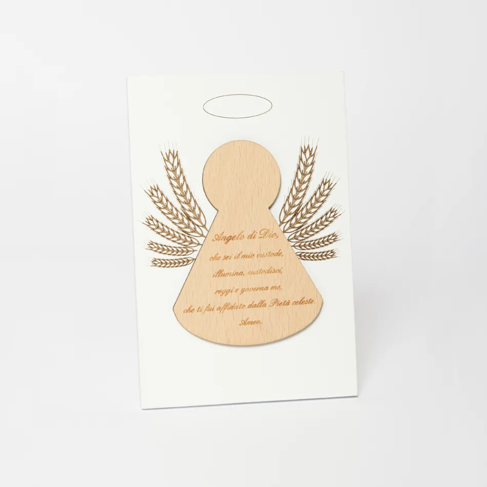 Foto e vogël që përshkruan një engjëll të vogël me kallinj të prodhuar në Itali - Greta Viadurini