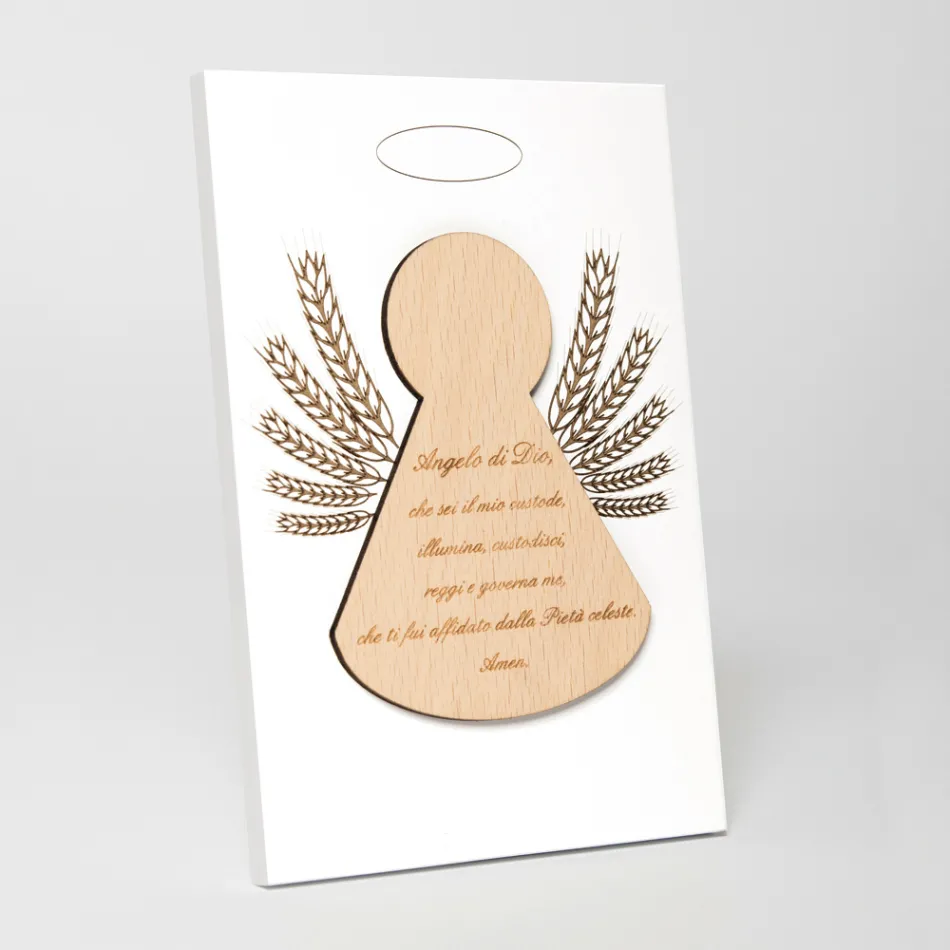 Foto e vogël që përshkruan një engjëll të vogël me kallinj të prodhuar në Itali - Greta Viadurini