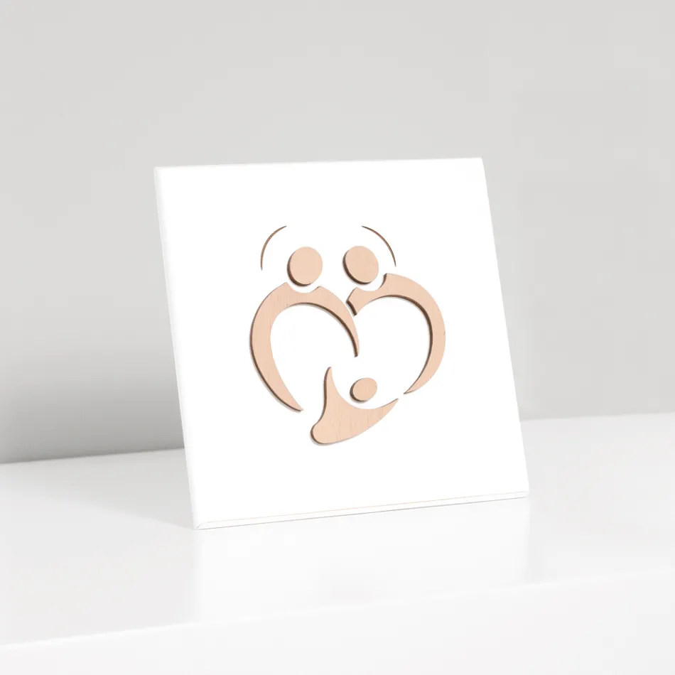 Foto e Familjes së Shenjtë me Gdhendje me Laser Prodhuar në Itali - Zuleika Viadurini