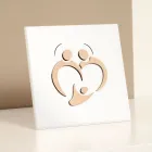 Foto e Familjes së Shenjtë me Gdhendje me Laser Prodhuar në Itali - Zuleika Viadurini